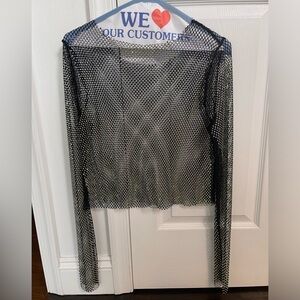Black Rhinestone shirt. Size Medium worn once
